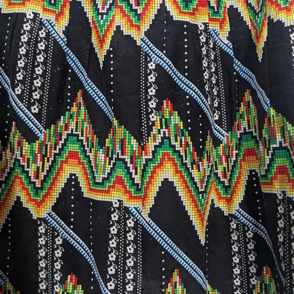 Twelfth Street By Cynthia Vincent Silk Blend Multicolored Patterned Skirt - Picture 5 of 7